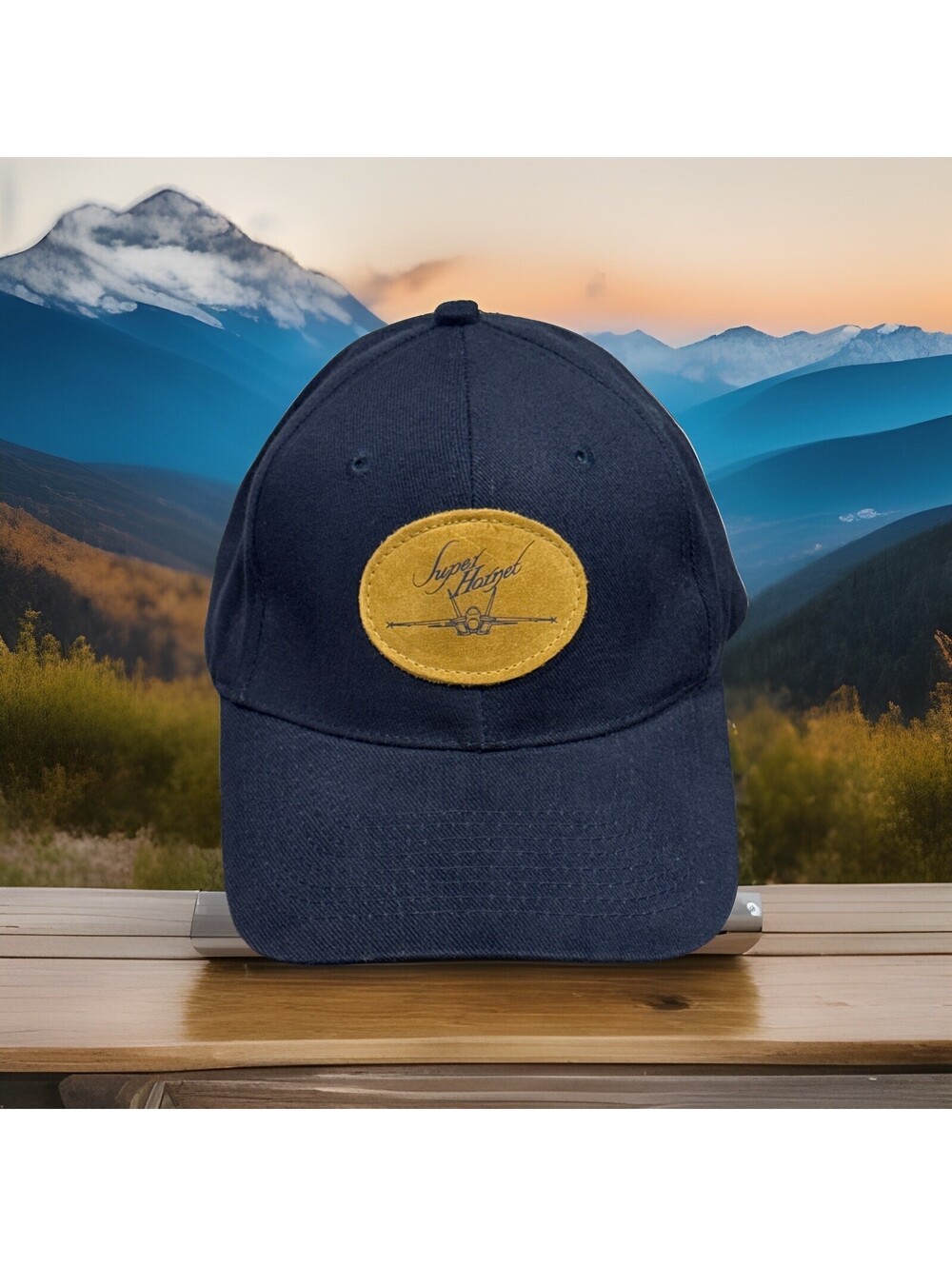 Super Hornet FA F-18 US Navy Air Carrier Launch Missles Black Blue Baseball Cap